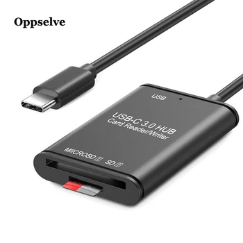 

Oppselve 3 in 1 Card Reader USB 3.0 & USB Type C to SD Micro SD TF Card Reader OTG Adapter Smart Memory Cardreader For iPad
