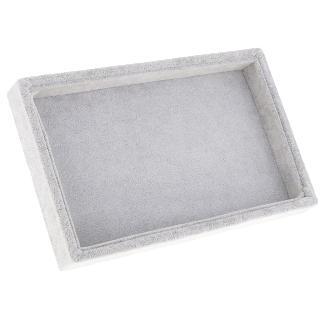 Velvet Necklace Bracelet Earring Anklet Jewelry Display Tray Case Organizer for Jewelry Store Home Use