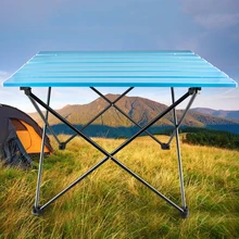 Портативный складной стол для кемпинга, походов, путешествий, пикника на открытом воздухе, ультра-легкий пляжный стул из сплава Al