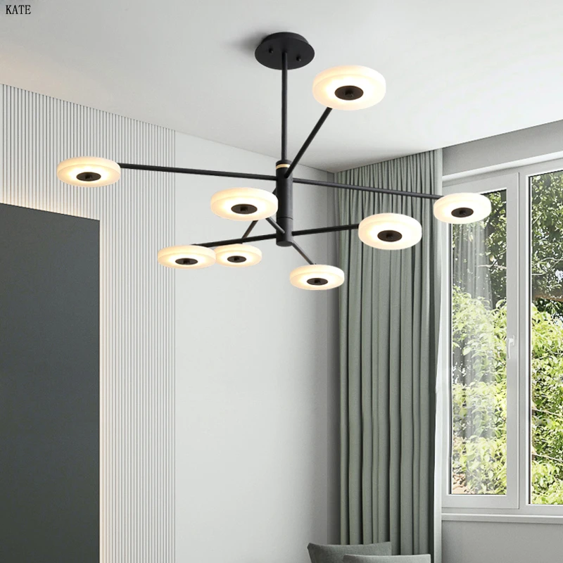 

Modern Led Chandeliers Lighting Metal Dining Room Led Pendant Chandelier Lights Bedroom Hanging Lamp Fixtures