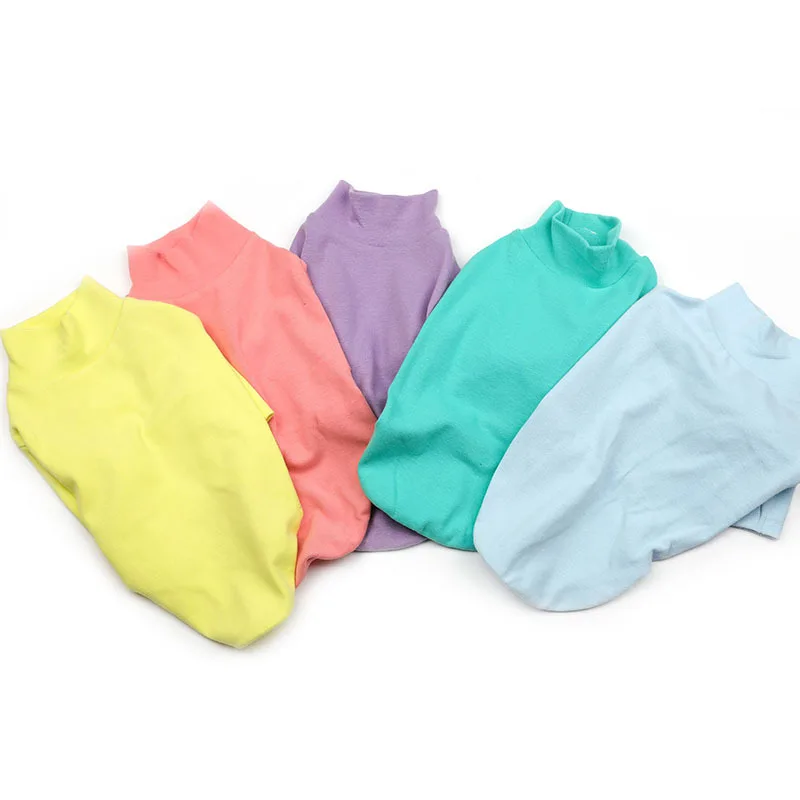 

Fruit Macaron Multi Colors S-xxl Sizes Dog Bottom Shirt Pure Cotton Pet Clothes for 2019 Autumn and Winter Small Dog Puppies