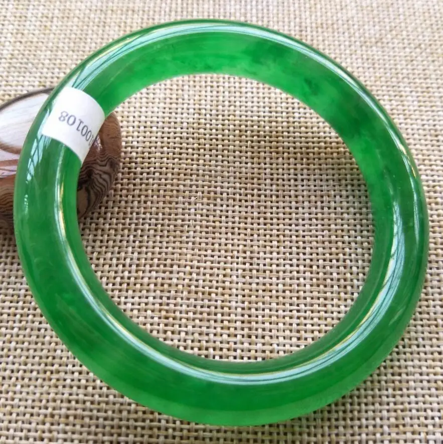 Free Shipping expensive 58-60mm Certified Natural ice Green Jadeite JADE Bracelet Bangle fine jewelry | Украшения и аксессуары