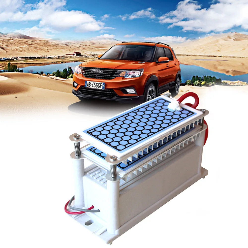 

10g Ozone Generator 220V 110V 12V Double Integrated Long Life Thickening Ceramic Plate Ozonator Air Purifier For Home Car