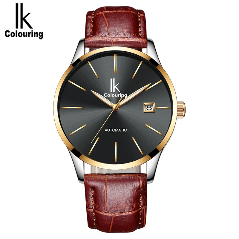 

IK Genuine Product Men Analog Watch Waterproof Ultra-Thin Fully Automatic Watch New Style Trend Simple Business Watch