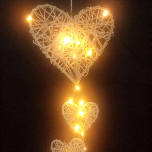 Girl Wicker Heart Shaped Valentine's Day Decoration Gift For Girlfriend  Hanging Home Decor Ornament Gift Dreamcatcher Craft New - AliExpress