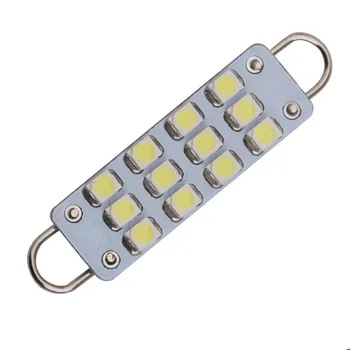 

2Pcs 44mm LED Bulb Super Bright 1210 12SMD Canbus License Plate Light Error Free Auto Interior Doom Lamp Car Styling Ligh