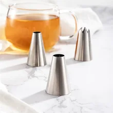 Большой Размеры бесшовные 304 Нержавеющая сталь носик для украшения кремом прибор для украшения торта печенье с рисунком декорирование инструмент для выпечки