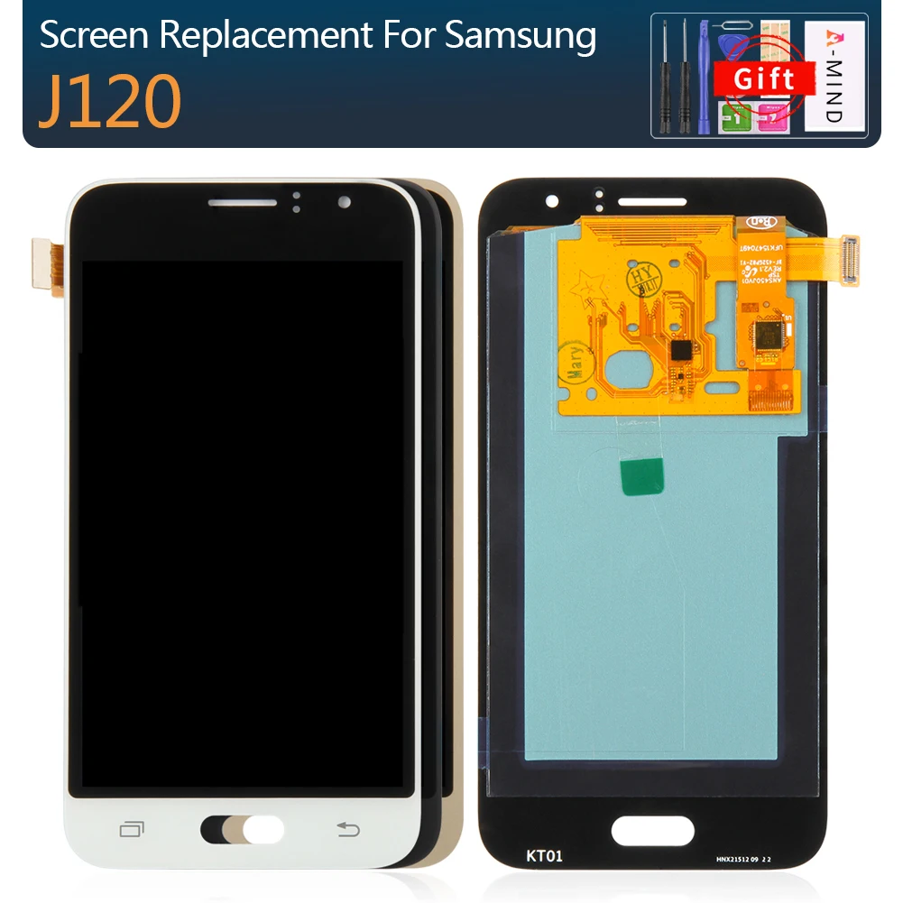 

100% Working AMOLED LCD Screen For Samsung Galaxy J120 2016 J120F J120H J120M LCDs Display Touch Digitizer Replacement Parts