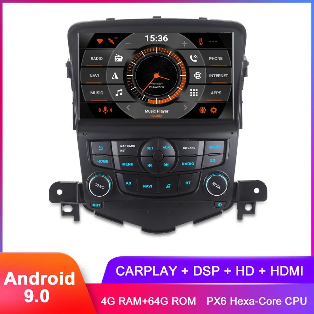 

8" IPS Android 9.0 Carplay For Chevrolet Cruze 2008 2009 2010 2011 Auto Radio FM GPS Navigation DSP Audio Video Player TDA7850