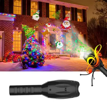 

Tripod Portable Music Projection LED Projector Easter Birthday Flashlight