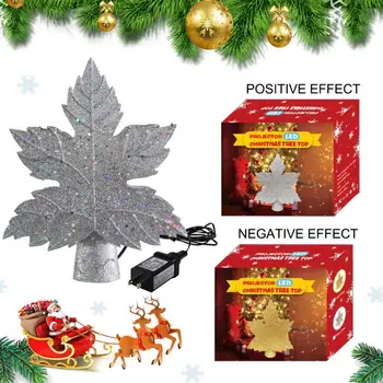 

Christmas Tree Projection Lamp Snowstorm Christmas Tree Top Light LED Tree Top Star Projection Lamp Christmas Tree Decoration