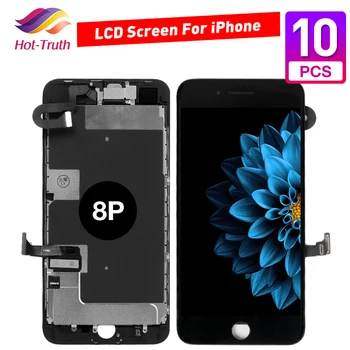 

10 Pcs AAA+++ screen for iphone 8P 8 Plus LCD Full Assembly Complete pantalla lcd with camera and sensor Free Shipping