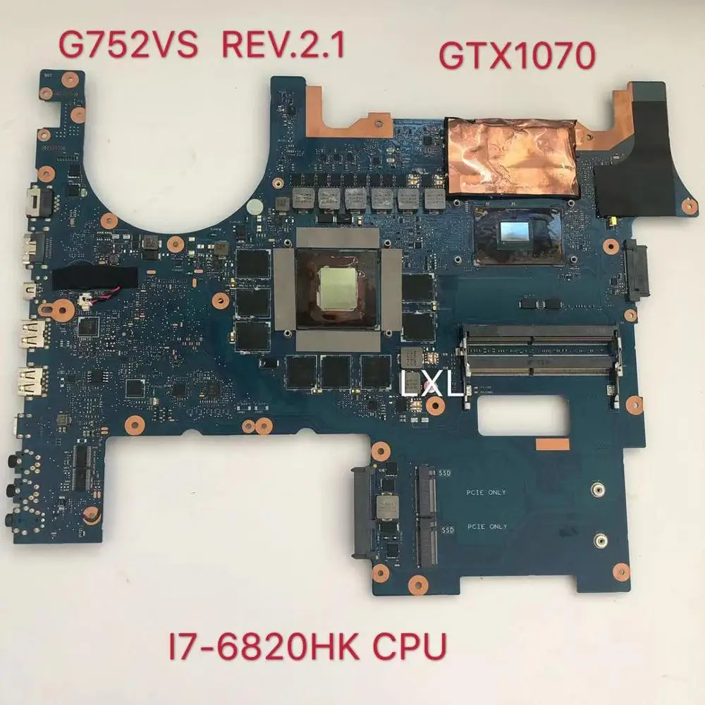 Материнская плата G752VS GTX1070 I7 6820HK для ASUS G752 G752V G752VM материнская ноутбука 100% Teste