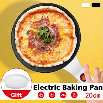 

600W Non-stick Electric Crepe Pizza Maker Pancake Machine Non-stick Griddle Baking Pan Cake Machine Kitchen Cooking Tools Crepe