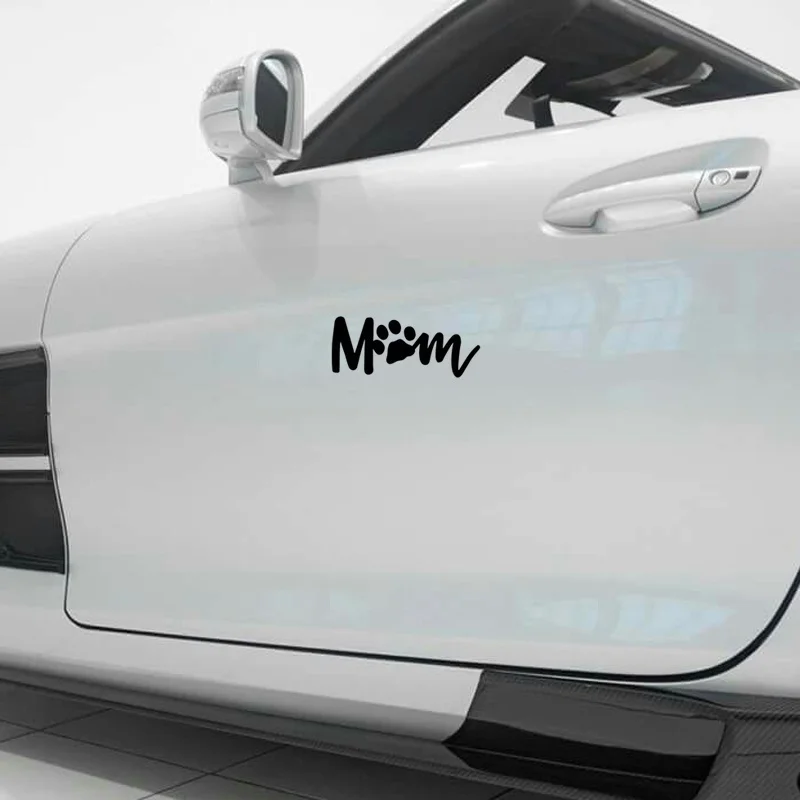 Оконный стиль лапы и мама виниловая наклейка переводная DIY удаляемая Наклейка для окна/грузовика/ноутбука/стены