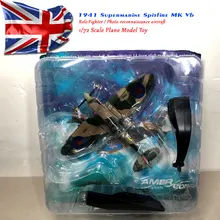 AMER 1/72 масштаб военная модель игрушки 1941 супермарин Spitfire MK Vb истребитель литой металлический самолет модель игрушки для сбора, подарок