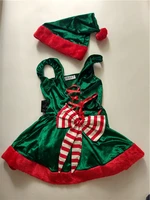 Women Christmas Dress Up Party Cosplay Costume Green Girls Xmas Outfit 1