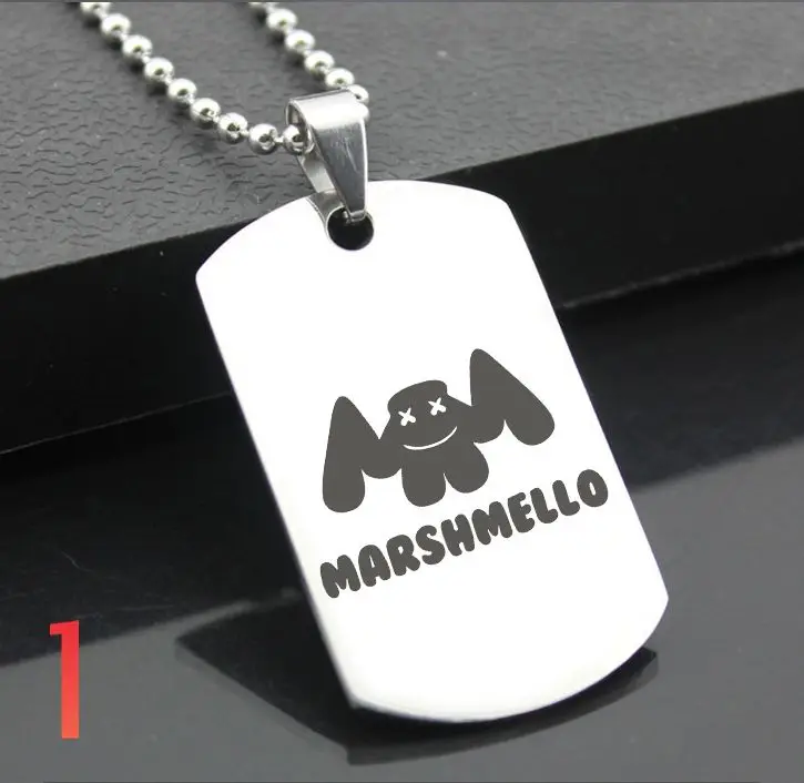 MARSHMELLO MHT01 классический брелок из нержавеющей стали с гравировкой метки стальная армейская подвеска-открытка для ожерелья