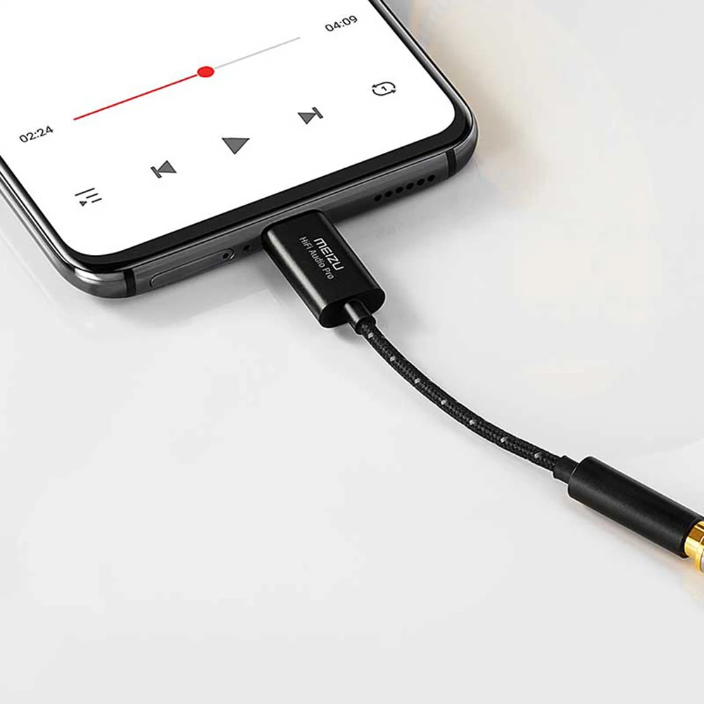 Meizu HIFI DAC усилитель для наушников PRO type-C до 3,5 мм аудио адаптер Cirrus& TI супер двухступенчатый усилитель без потерь 32 бит/384 K