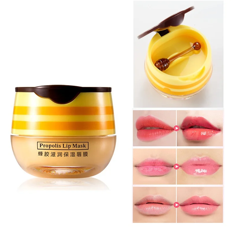 B lsamo Labial Hidratante Con Forma De Tarro De Miel Mascarilla Para 