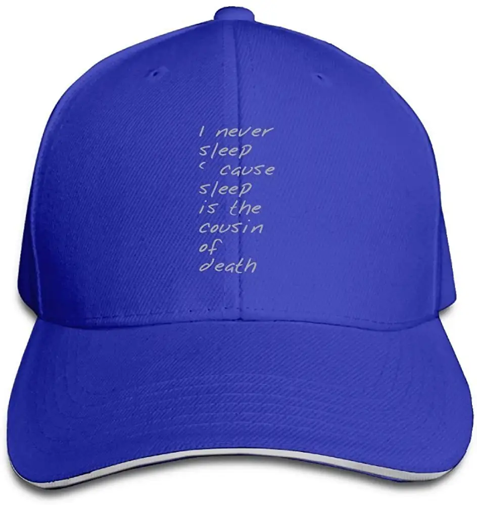 Унисекс Never Sleep модная бейсболка с козырьком Кепка для путешествий/спорта