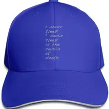 Унисекс Never Sleep модная бейсболка с козырьком Кепка для путешествий/спорта