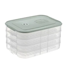 LUDA 4 слоя пластиковая для вареников коробка для хранения холодильник замораживание поднос для пельменей бытовой пищевой контейнер для хранения