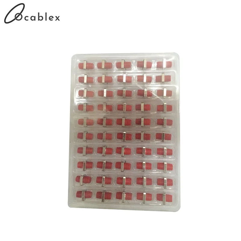 100 Pz/Lotto Fc-Fc Adattatore Ottico Tipo Di Metallo Fc Pc/Upc/Apc Sx Modalità Single Red Adattatore Di Colore Rosso