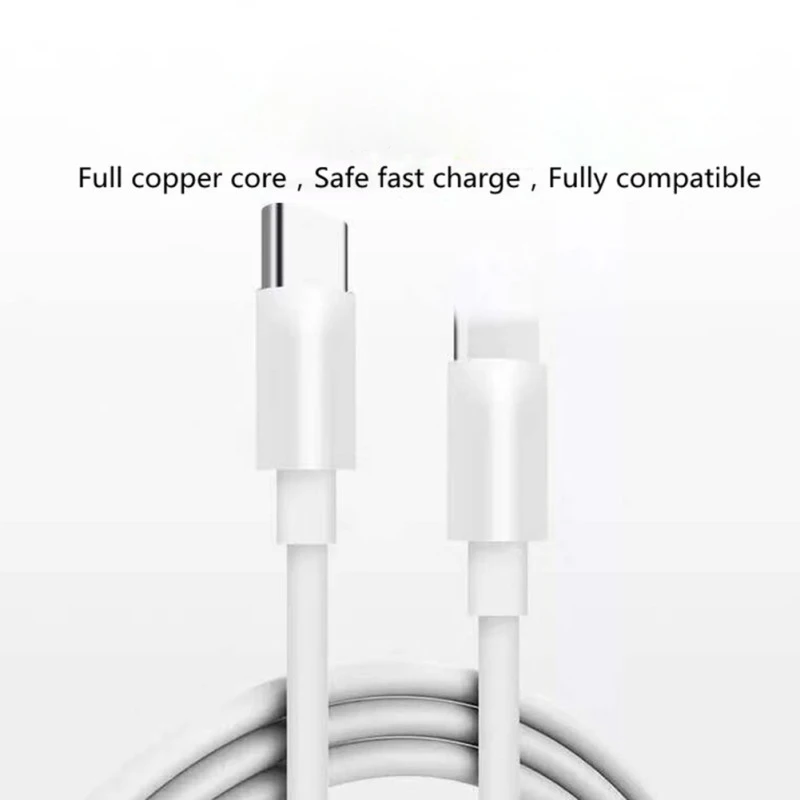 Для Macbook pro iPhone X 8 7 Plus прочный качественный белый цвет супер TPE type C для осветительного кабеля кабель для зарядки с адаптером