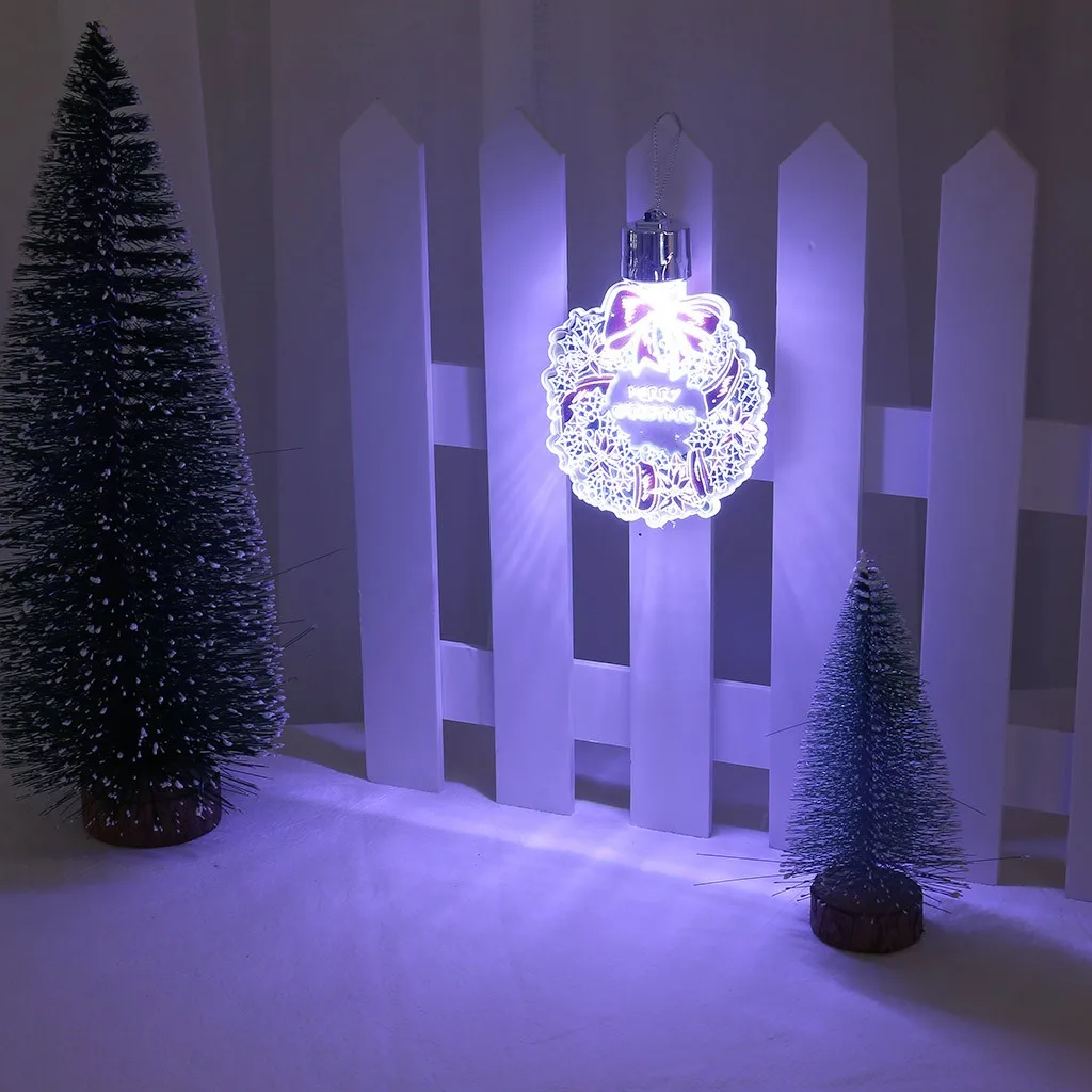 

Wooden Pendants Ornaments LED light Christmas Tree Star Car Xmas DIY Wood Crafts Kids Gift for Home Christmas Party Decorations