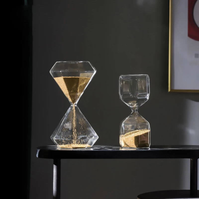 Creative Table Sandglass Modern Simple Nordic Personalized Household Decor Living Room Desktop Glass Hourglass Ornaments ZB13