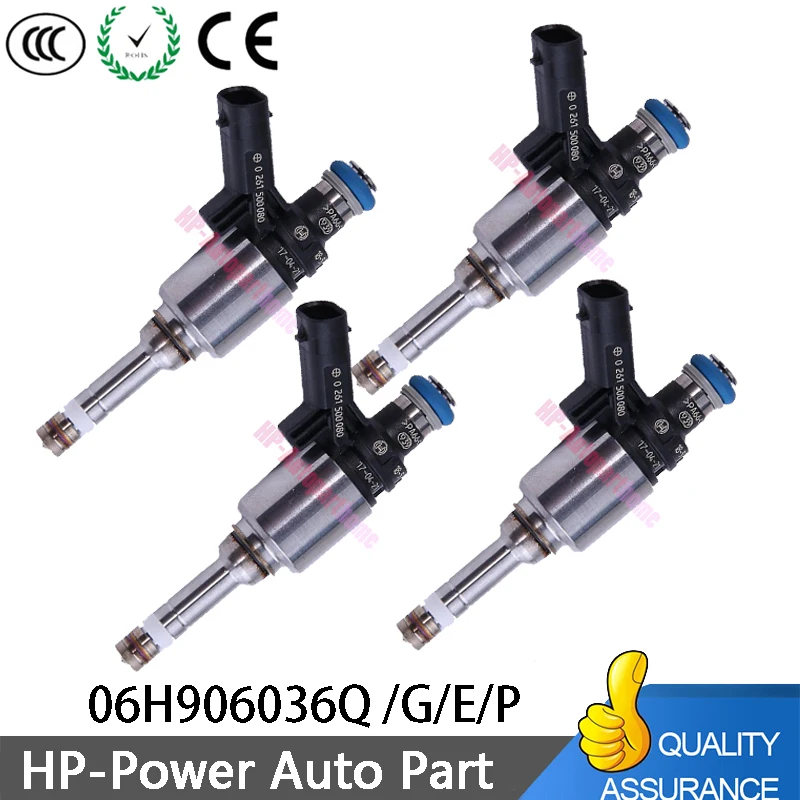 4x 06H906036Q 06H906036G 06H906036E 06H906036P топливный инжектор для Audi A3 A4 A5 Volkswagen Passat сиденья Skoda OCTAVIA III