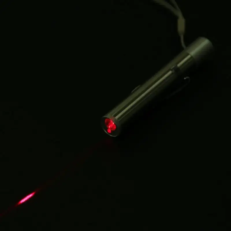 2 в 1 USB перезаряжаемая мини красная указка с белсветодиодный ным светильник