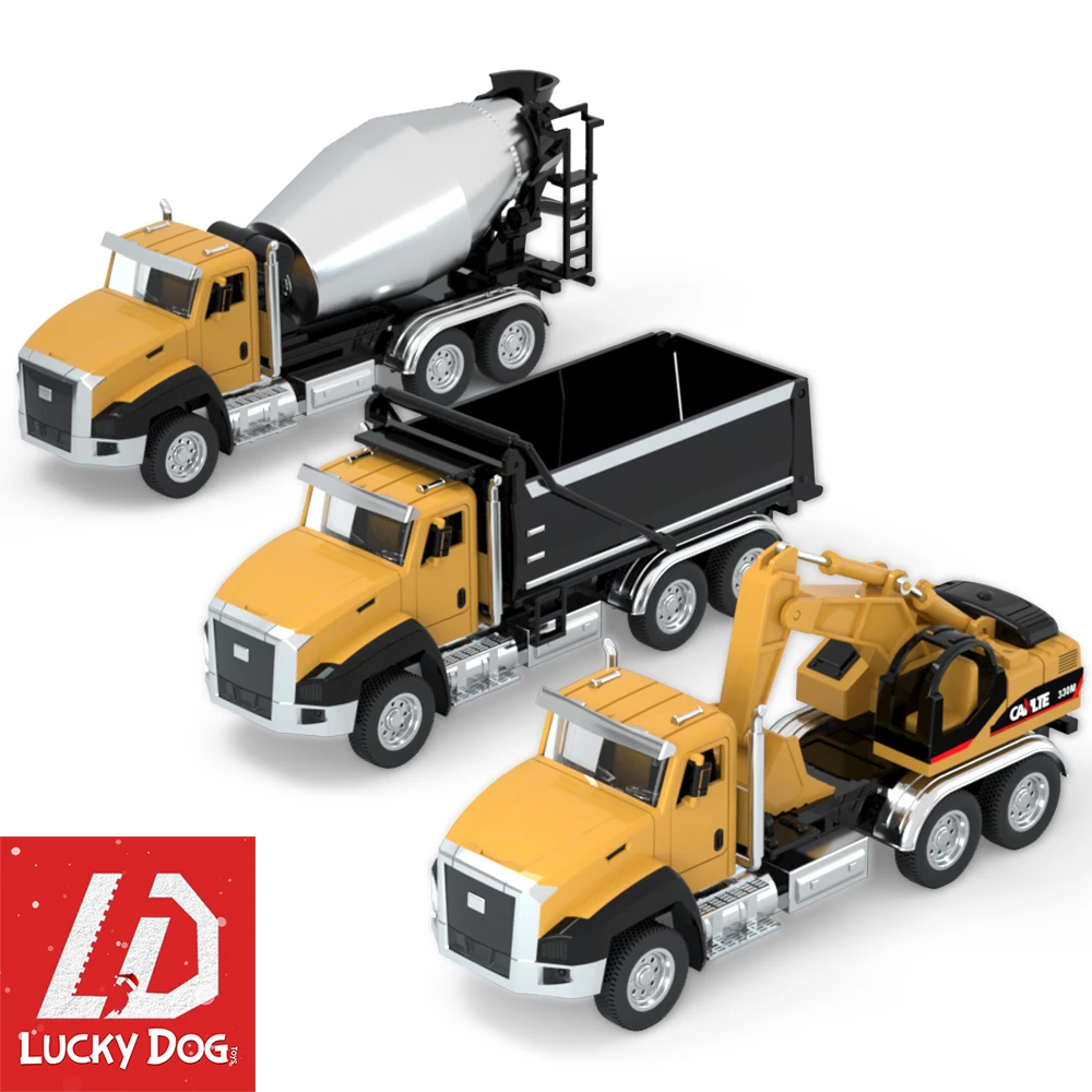 excavator and dump truck toy