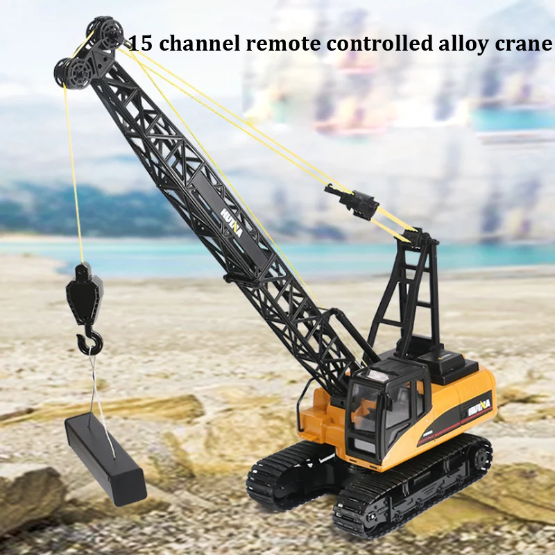 

15 Channel Crane Engineering Truck 2.4G Alloy Crane Tower Crane Truck Simulation Super Large Electric Children Toys