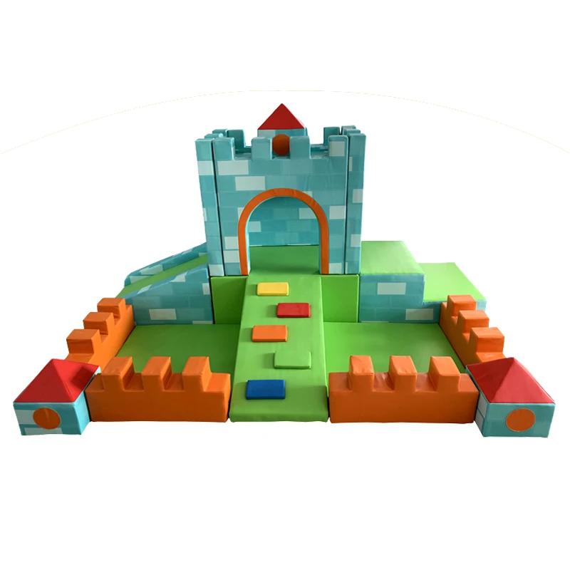 

YLWS106 Early Education Kids Big Castle Ball Pool Climbing Slide Indoor Playground PU Software Equipment