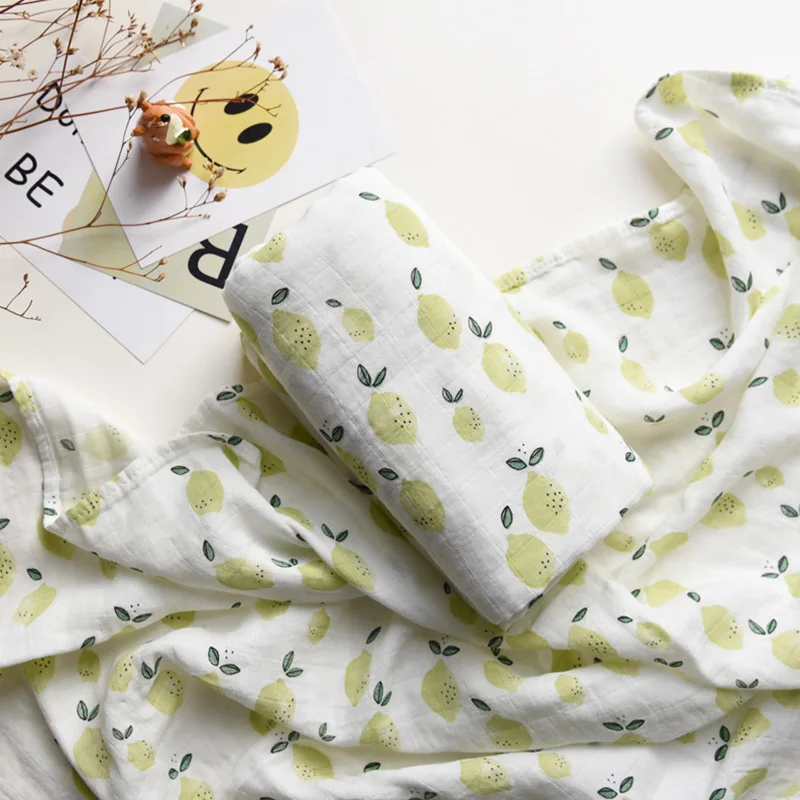 70% бамбук муслин квадратов детские одеяла для новорожденных хлопковая муслиновая пеленка для многоцелевого использования Большой пеленки для новорожденных 2 слоя одеяла - Цвет: PJ3718N