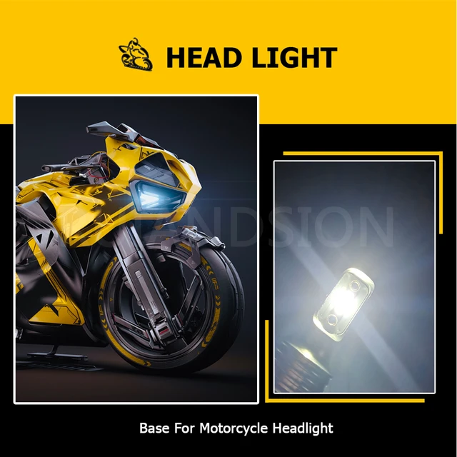 RUIANDSION 1Pcs P26S P45T CSP LED Motorcycle Speed Scooter Headlight 1000Lm Tractor Fog Lamp 10V-30V 12V 24V White 6000K 9W white