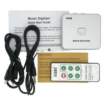 

DC 5V Button MP3 Converter Music Digitizer Remote Control USB Port Audio Recording Mini U Disk 3.5mm Jack Portable Plug And Play