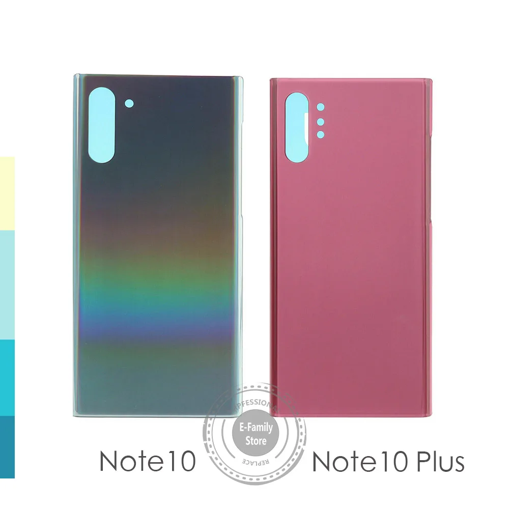 Оригинальное Запасное стекло для samsung Galaxy Note 10 Plus N975 N975F, задняя крышка для батареи, корпус, чехол
