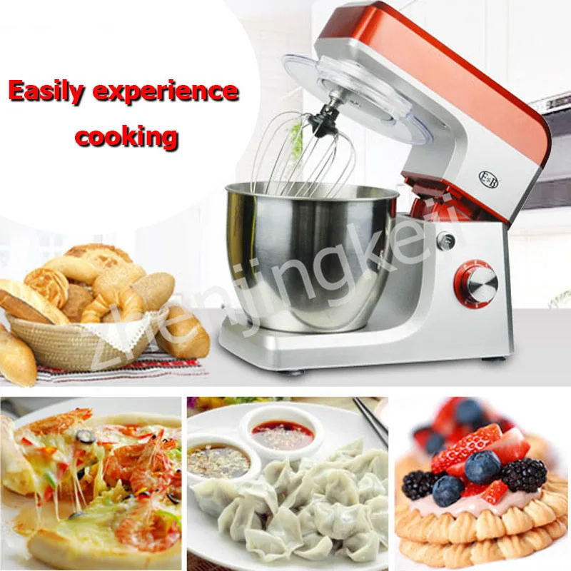 Egg Stirring Kneading Mixer 1200W Home 110V Voltage 6.5L Commercial Chef flour Mixer Food Mixer Stir Tools
