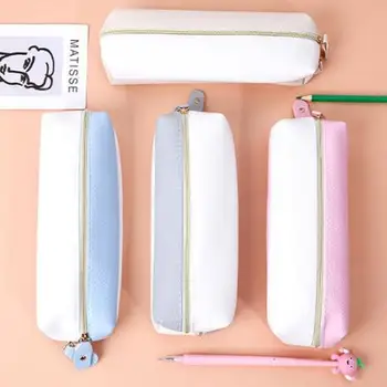 

Double-layer Pencil Case Student Stationery Pencil Pouch Color Matching Pencil Bag High Capacity Kawaii Bag Back To School