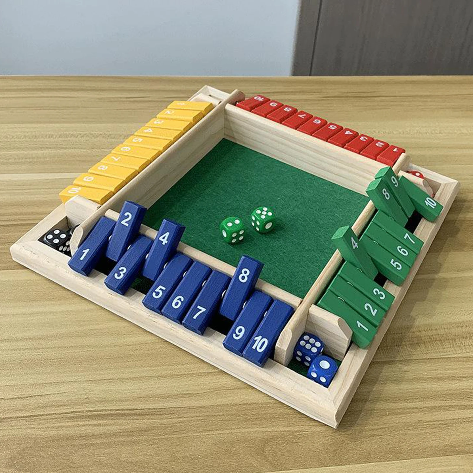 Деревянная настольная игра в кости для 4 игроков | Игрушки и хобби