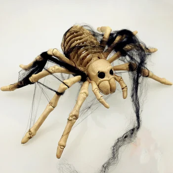 

Halloween Scary Horrified Lifelike Spider Skeleton Model Toy Creative Frightening Realistic Toy Model Gift for Decoration