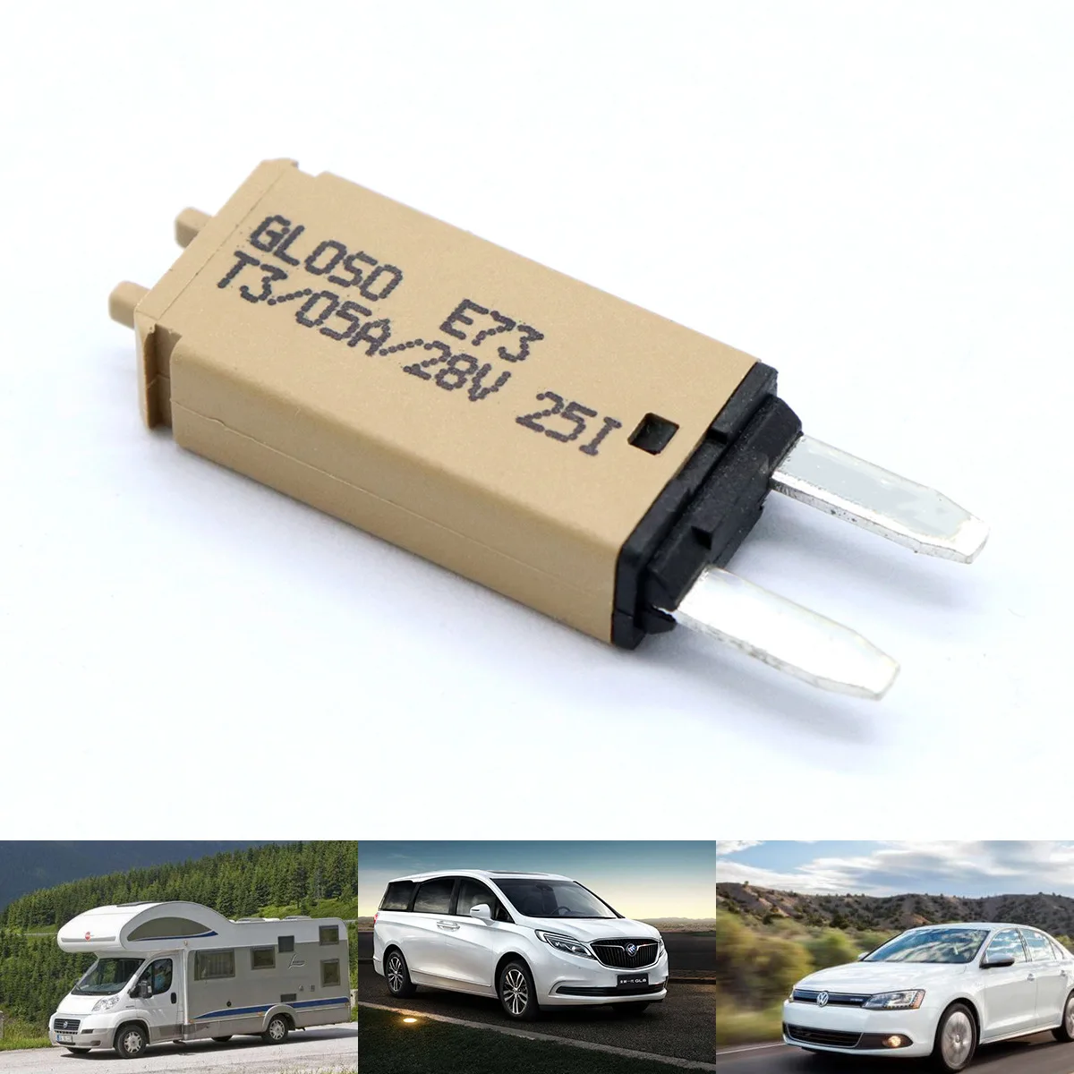 Купить Ручной сброс 5A Маленький Предохранитель 12/24V автомобиль ...