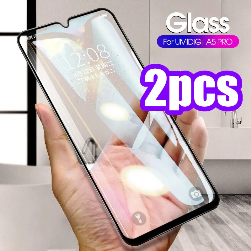 

2Pcs 9H Full Cover Screen Protector For UMIDIGI A5 Pro Tempered Glass For Umi UMIDIGI A5 Pro A5pro 6.3inch Protective Glass Film