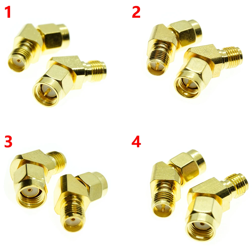 45 Degree Adapter Connector For FPV Race Goggle Antenna Converter SMA Connector TO SMA Connector RP SMA Connector 135 Degree afbeelding