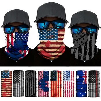 

National Flag Seamless Face Mask Shield Tube Spots Running Cycling Camping Ski Fishing Bandana Headband Scarf Men Neck Tube