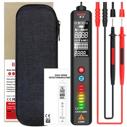 BSIDE – testeur de détecteur de tension X1, multimètre intelligent, sans Contact, thermomètre infrarouge, affichage EBTN, Test en fil en direct, crayon 