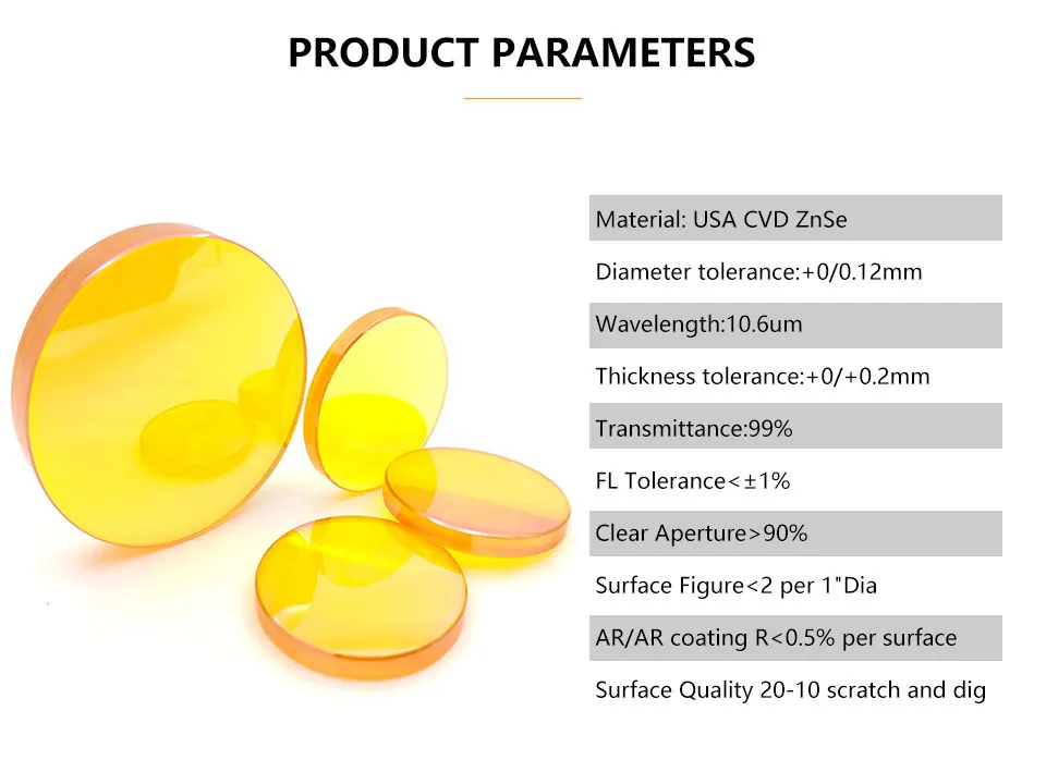 USA CVD ZnSe CO2 Laser Focus Lens Dia.12 18 19.05 20mm FL 38.1 50.8 63.5 76.2 101.6 127mm noise measuring device